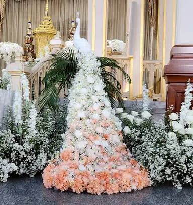จัดดอกไม้งานศพเมรุ