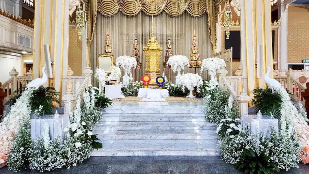บริการจัดดอกไม้หน้าเมรุ